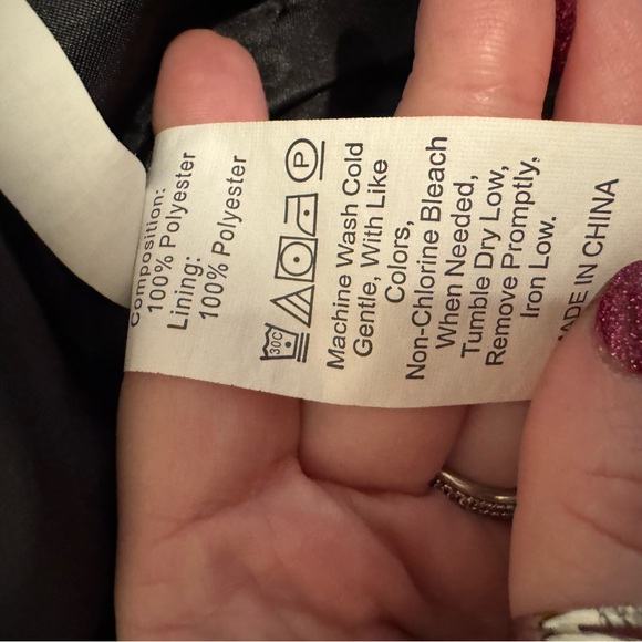 Black and White Peacoat - Picture 9 of 9